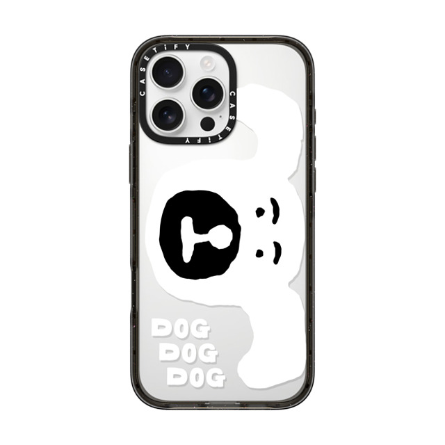 INAPSQUARE x CASETiFY iPhone 16 Pro Max ケース ブラック インパクトケース INAP DOG