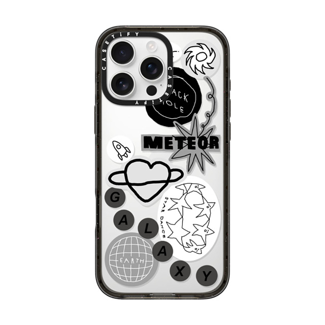 INAPSQUARE x CASETiFY iPhone 16 Pro Max ケース ブラック インパクトケース INAP's Galaxy