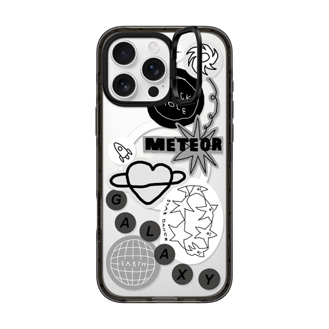 INAPSQUARE x CASETiFY iPhone 16 Pro Max ケース ブラック インパクトリングスタンドケース MagSafe対応 INAP's Galaxy