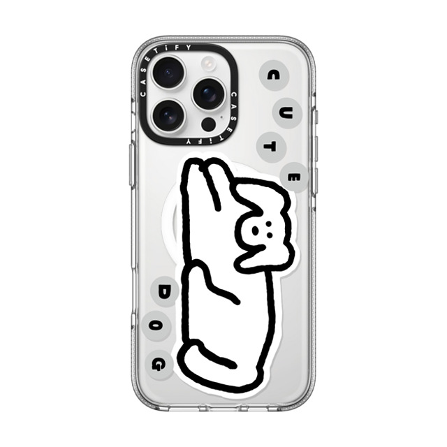 INAPSQUARE x CASETiFY iPhone 16 Pro Max ケース Sticker,Dog クリア クリア ケース MagSafe対応 INAP CUTE DOG Father's Day INAPSQUARE x CASETiFY iPhone 16 Pro Max ケース Sticker,Dog クリア クリア ケース MagSafe対応 INAP CUTE DOG Father's Day