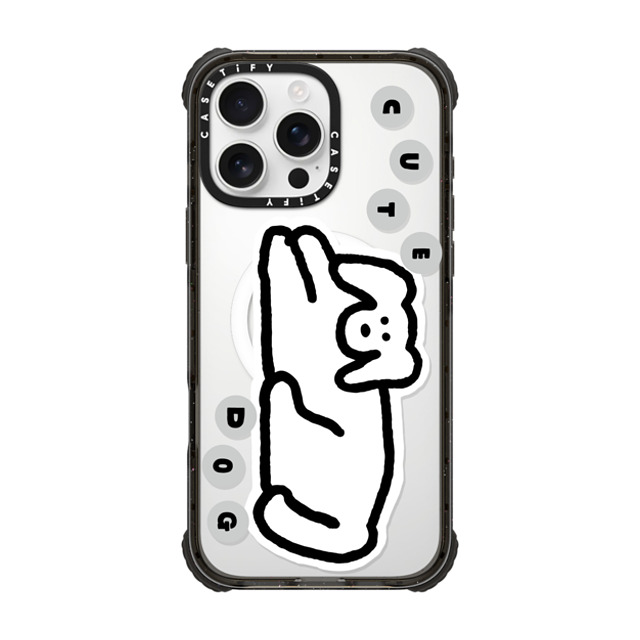 INAPSQUARE x CASETiFY iPhone 16 Pro Max ケース Sticker,Dog ブラック ウルトラ インパクトケース MagSafe 対応 INAP CUTE DOG Father's Day INAPSQUARE x CASETiFY iPhone 16 Pro Max ケース Sticker,Dog ブラック ウルトラ インパクトケース MagSafe 対応 INAP CUTE DOG Father's Day