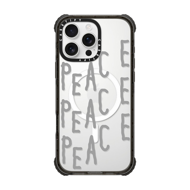 INAPSQUARE x CASETiFY iPhone 16 Pro Max Case Black ウルトラ インパクトケース MagSafe 対応 PEACE PEACE PEACE INAPSQUARE x CASETiFY iPhone 16 Pro Max Case Black ウルトラ インパクトケース MagSafe 対応 PEACE PEACE PEACE