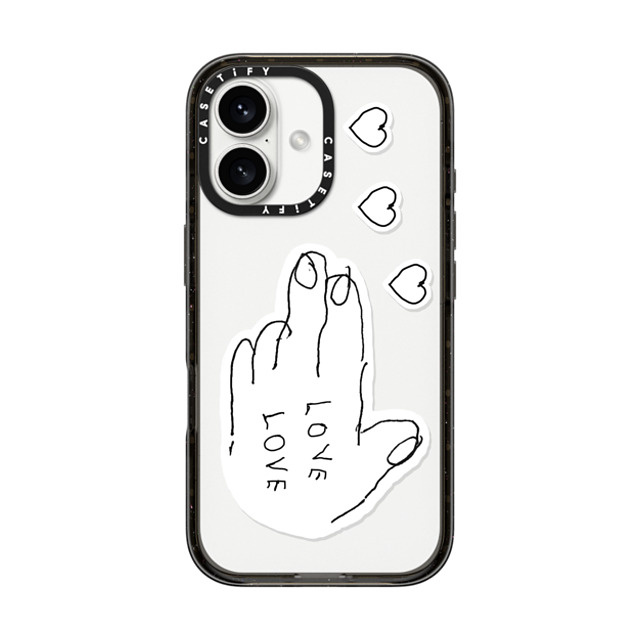 INAPSQUARE x CASETiFY iPhone 16 Case Quote,Love Black Impact Case LOVE PISTOL 02 Mother's Day INAPSQUARE x CASETiFY iPhone 16 Case Quote,Love Black Impact Case LOVE PISTOL 02 Mother's Day