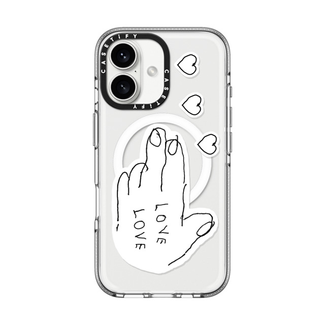 INAPSQUARE x CASETiFY iPhone 16 ケース Quote,Love クリア クリア ケース MagSafe対応 LOVE PISTOL 02 Father's Day INAPSQUARE x CASETiFY iPhone 16 ケース Quote,Love クリア クリア ケース MagSafe対応 LOVE PISTOL 02 Father's Day