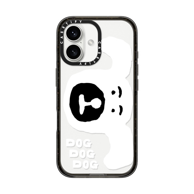 INAPSQUARE x CASETiFY iPhone 16 ケース ブラック インパクトケース INAP DOG