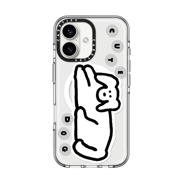 INAPSQUARE x CASETiFY iPhone 16 Case Sticker,Dog Clear Clear Case MagSafe Compatible INAP CUTE DOG Father's Day INAPSQUARE x CASETiFY iPhone 16 Case Sticker,Dog Clear Clear Case MagSafe Compatible INAP CUTE DOG Father's Day