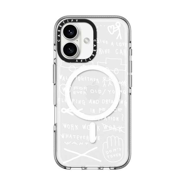 INAPSQUARE x CASETiFY iPhone 16 ケース クリア クリア ケース MagSafe対応 INAP WORD