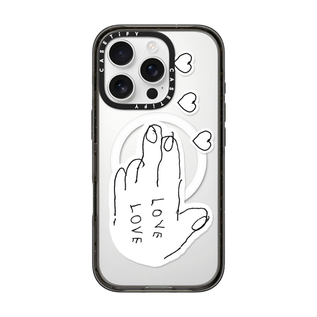 INAPSQUARE x CASETiFY iPhone 16 Pro Case Quote,Love Black Impact Case MagSafe Compatible LOVE PISTOL 02 Mother's Day INAPSQUARE x CASETiFY iPhone 16 Pro Case Quote,Love Black Impact Case MagSafe Compatible LOVE PISTOL 02 Mother's Day