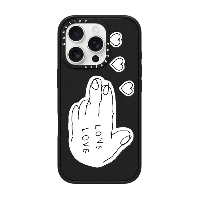 INAPSQUARE x CASETiFY iPhone 16 Pro Case Quote,Love マットブラック Impact Case MagSafe Compatible LOVE PISTOL 02 Mother's Day INAPSQUARE x CASETiFY iPhone 16 Pro Case Quote,Love マットブラック Impact Case MagSafe Compatible LOVE PISTOL 02 Mother's Day