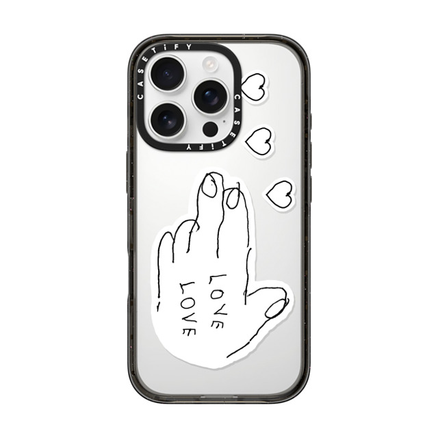 INAPSQUARE x CASETiFY iPhone 16 Pro Case Quote,Love Black インパクトケース LOVE PISTOL 02 Mother's Day INAPSQUARE x CASETiFY iPhone 16 Pro Case Quote,Love Black インパクトケース LOVE PISTOL 02 Mother's Day