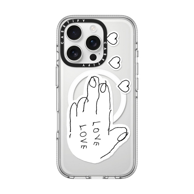INAPSQUARE x CASETiFY iPhone 16 Pro ケース Quote,Love クリア クリア ケース MagSafe対応 LOVE PISTOL 02 Father's Day INAPSQUARE x CASETiFY iPhone 16 Pro ケース Quote,Love クリア クリア ケース MagSafe対応 LOVE PISTOL 02 Father's Day