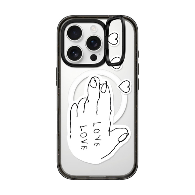 INAPSQUARE x CASETiFY iPhone 16 Pro Case Quote,Love Black インパクトリングスタンドケース MagSafe対応 LOVE PISTOL 02 Mother's Day INAPSQUARE x CASETiFY iPhone 16 Pro Case Quote,Love Black インパクトリングスタンドケース MagSafe対応 LOVE PISTOL 02 Mother's Day