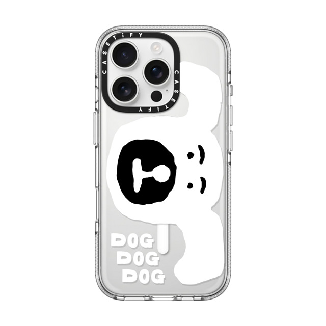 INAPSQUARE x CASETiFY iPhone 16 Pro ケース クリア クリア ケース MagSafe対応 INAP DOG