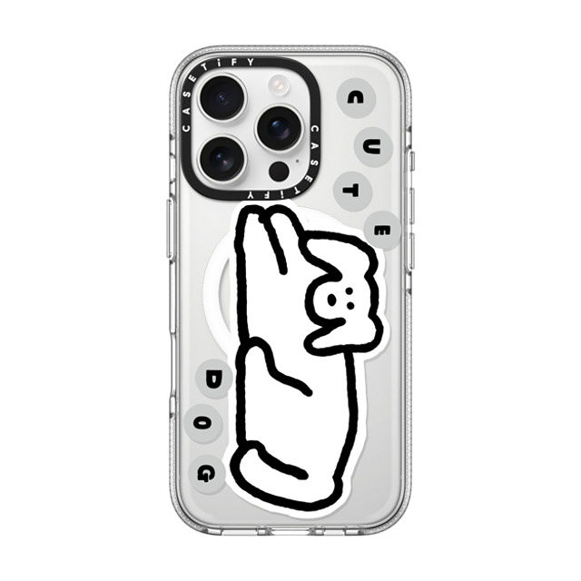 INAPSQUARE x CASETiFY iPhone 16 Pro ケース Sticker,Dog クリア クリア ケース MagSafe対応 INAP CUTE DOG Father's Day INAPSQUARE x CASETiFY iPhone 16 Pro ケース Sticker,Dog クリア クリア ケース MagSafe対応 INAP CUTE DOG Father's Day