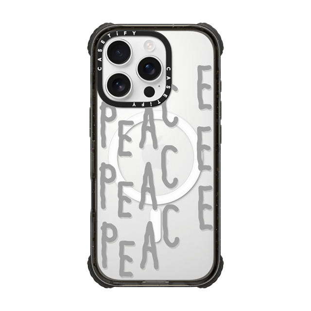 INAPSQUARE x CASETiFY iPhone 16 Pro Case Black ウルトラ インパクトケース MagSafe 対応 PEACE PEACE PEACE INAPSQUARE x CASETiFY iPhone 16 Pro Case Black ウルトラ インパクトケース MagSafe 対応 PEACE PEACE PEACE