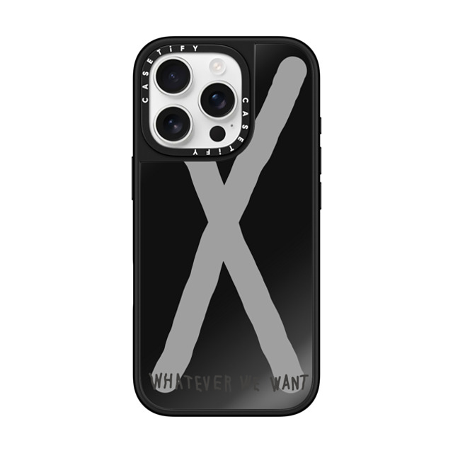 INAPSQUARE x CASETiFY iPhone 16 Pro Case Black on Black ミラーケース MagSafe対応 WHATEVER WE WANT INAPSQUARE x CASETiFY iPhone 16 Pro Case Black on Black ミラーケース MagSafe対応 WHATEVER WE WANT