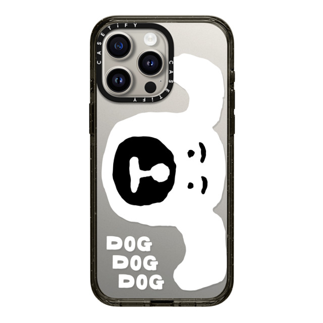 INAPSQUARE x CASETiFY iPhone 15 Pro Max ケース ブラック インパクトケース INAP DOG