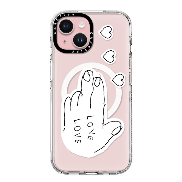 INAPSQUARE x CASETiFY iPhone 15 ケース Quote,Love クリア クリア ケース MagSafe対応 LOVE PISTOL 02 Father's Day INAPSQUARE x CASETiFY iPhone 15 ケース Quote,Love クリア クリア ケース MagSafe対応 LOVE PISTOL 02 Father's Day