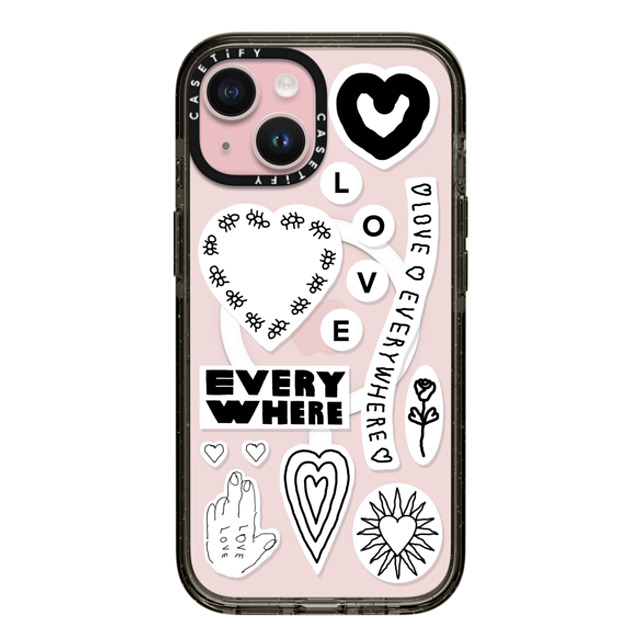INAPSQUARE x CASETiFY iPhone 15 Case Sticker,Quote Black Impact Case MagSafe Compatible LOVE STICKER 01 Mother's Day INAPSQUARE x CASETiFY iPhone 15 Case Sticker,Quote Black Impact Case MagSafe Compatible LOVE STICKER 01 Mother's Day