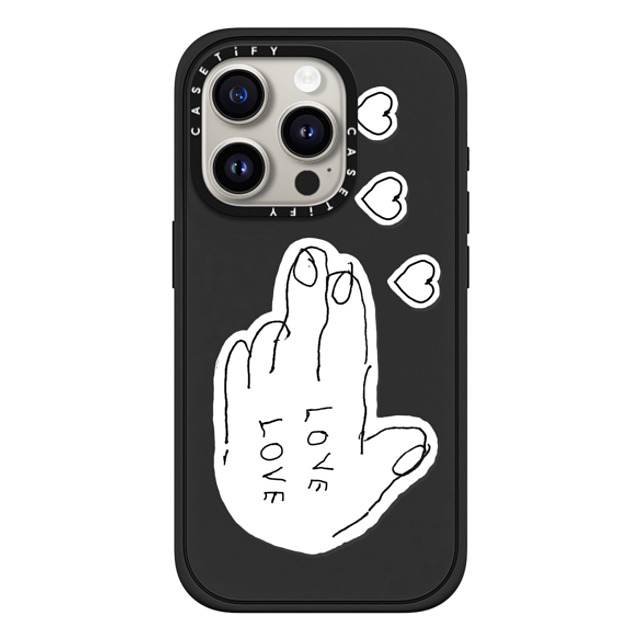 INAPSQUARE x CASETiFY iPhone 15 Pro ケース Quote,Love マットブラック インパクトケース MagSafe対応 LOVE PISTOL 02 Father's Day INAPSQUARE x CASETiFY iPhone 15 Pro ケース Quote,Love マットブラック インパクトケース MagSafe対応 LOVE PISTOL 02 Father's Day