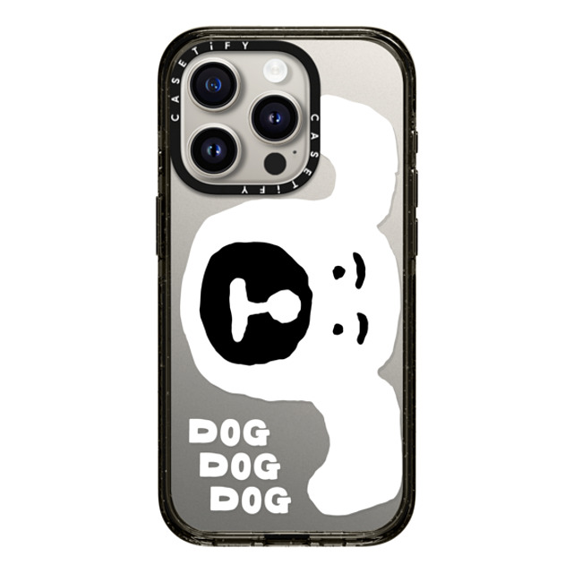 INAPSQUARE x CASETiFY iPhone 15 Pro ケース ブラック インパクトケース INAP DOG