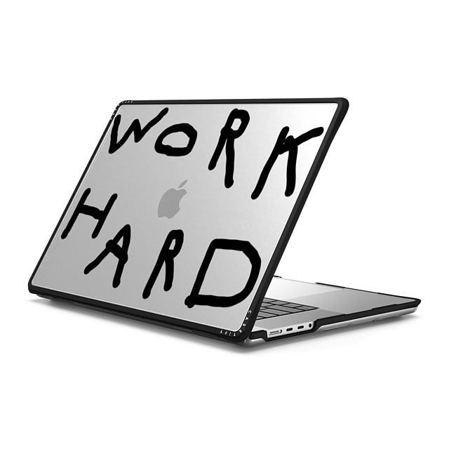 INAPSQUARE x CASETiFY MacBook Pro 16-inch (2021 / 2023) ブラック インパクト ケース WORK HARD BLACK