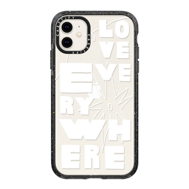 INAPSQUARE x CASETiFY iPhone 11 ケース Quote,Love ブラック インパクトケース LOVE BIG Back to School INAPSQUARE x CASETiFY iPhone 11 ケース Quote,Love ブラック インパクトケース LOVE BIG Back to School
