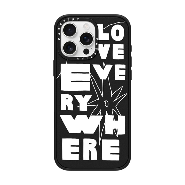 INAPSQUARE x CASETiFY iPhone 16 Pro Max Case Quote,Love Matte Black Impact Case MagSafe Compatible LOVE BIG Father's Day INAPSQUARE x CASETiFY iPhone 16 Pro Max Case Quote,Love Matte Black Impact Case MagSafe Compatible LOVE BIG Father's Day