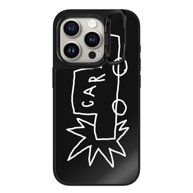INAPSQUARE x CASETiFY iPhone 15 Pro Case Cartoon,Quote Black on Black ミラー リングスタンドケース MagSafe対応 CAR WHITE Mother's Day INAPSQUARE x CASETiFY iPhone 15 Pro Case Cartoon,Quote Black on Black ミラー リングスタンドケース MagSafe対応 CAR WHITE Mother's Day
