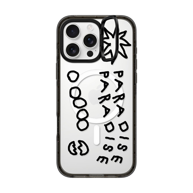 INAPSQUARE x CASETiFY iPhone 16 Pro Max ケース Cartoon,Quote ブラック インパクトリングスタンドケース MagSafe対応 PARADISE BLACK Father's Day INAPSQUARE x CASETiFY iPhone 16 Pro Max ケース Cartoon,Quote ブラック インパクトリングスタンドケース MagSafe対応 PARADISE BLACK Father's Day