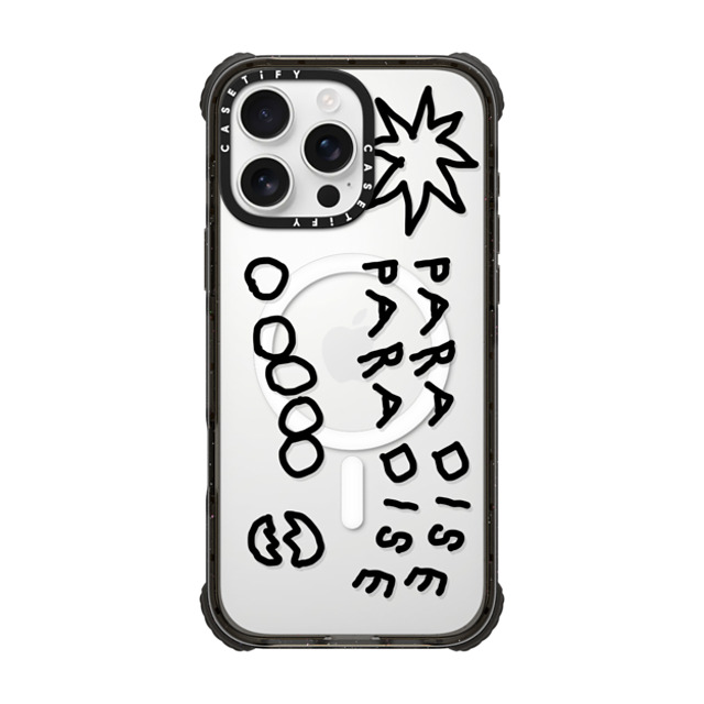 INAPSQUARE x CASETiFY iPhone 16 Pro Max ケース Cartoon,Quote ブラック ウルトラ インパクトケース MagSafe 対応 PARADISE BLACK Father's Day INAPSQUARE x CASETiFY iPhone 16 Pro Max ケース Cartoon,Quote ブラック ウルトラ インパクトケース MagSafe 対応 PARADISE BLACK Father's Day
