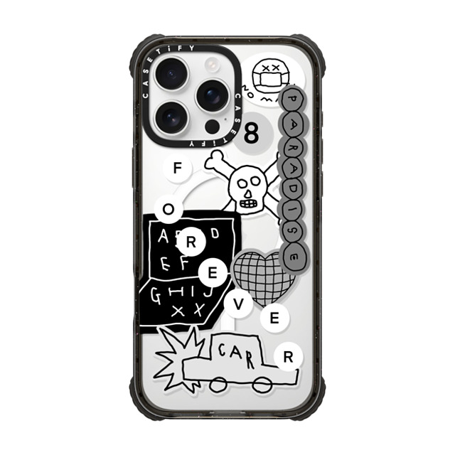 INAPSQUARE x CASETiFY iPhone 16 Pro Max Case Sticker,Cartoon Black ウルトラ インパクトケース MagSafe 対応 INAP STICKER 02 Mother's Day INAPSQUARE x CASETiFY iPhone 16 Pro Max Case Sticker,Cartoon Black ウルトラ インパクトケース MagSafe 対応 INAP STICKER 02 Mother's Day