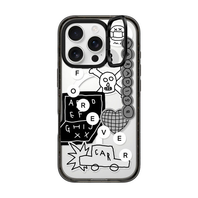 INAPSQUARE x CASETiFY iPhone 16 Pro ケース Sticker,Cartoon ブラック インパクトリングスタンドケース MagSafe対応 INAP STICKER 02 Back to School INAPSQUARE x CASETiFY iPhone 16 Pro ケース Sticker,Cartoon ブラック インパクトリングスタンドケース MagSafe対応 INAP STICKER 02 Back to School