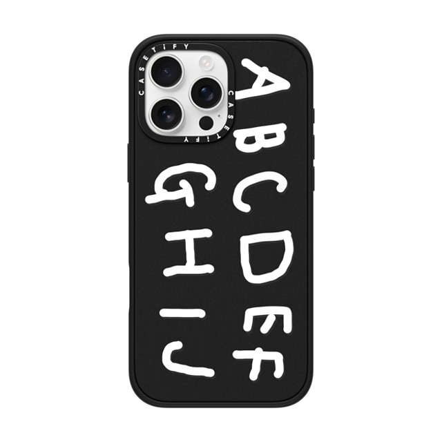 INAPSQUARE x CASETiFY iPhone 16 Pro Max Case Cartoon,Quote Matte Black Impact Case MagSafe Compatible INAP ALPHABET WHITE Mother's Day INAPSQUARE x CASETiFY iPhone 16 Pro Max Case Cartoon,Quote Matte Black Impact Case MagSafe Compatible INAP ALPHABET WHITE Mother's Day