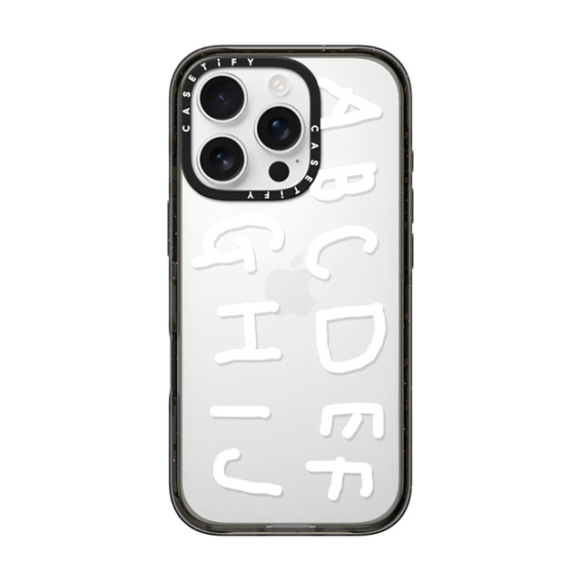 INAPSQUARE x CASETiFY iPhone 16 Pro ケース Cartoon,Quote ブラック インパクトケース INAP ALPHABET WHITE Mother's Day INAPSQUARE x CASETiFY iPhone 16 Pro ケース Cartoon,Quote ブラック インパクトケース INAP ALPHABET WHITE Mother's Day