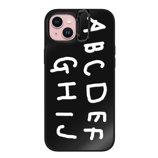 INAPSQUARE x CASETiFY iPhone 15 Plus Case Cartoon,Quote Black on Black ミラー リングスタンドケース MagSafe対応 INAP ALPHABET WHITE Back to School INAPSQUARE x CASETiFY iPhone 15 Plus Case Cartoon,Quote Black on Black ミラー リングスタンドケース MagSafe対応 INAP ALPHABET WHITE Back to School