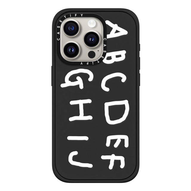 INAPSQUARE x CASETiFY iPhone 15 Pro Case Cartoon,Quote マットブラック Impact Case MagSafe Compatible INAP ALPHABET WHITE Mother's Day INAPSQUARE x CASETiFY iPhone 15 Pro Case Cartoon,Quote マットブラック Impact Case MagSafe Compatible INAP ALPHABET WHITE Mother's Day