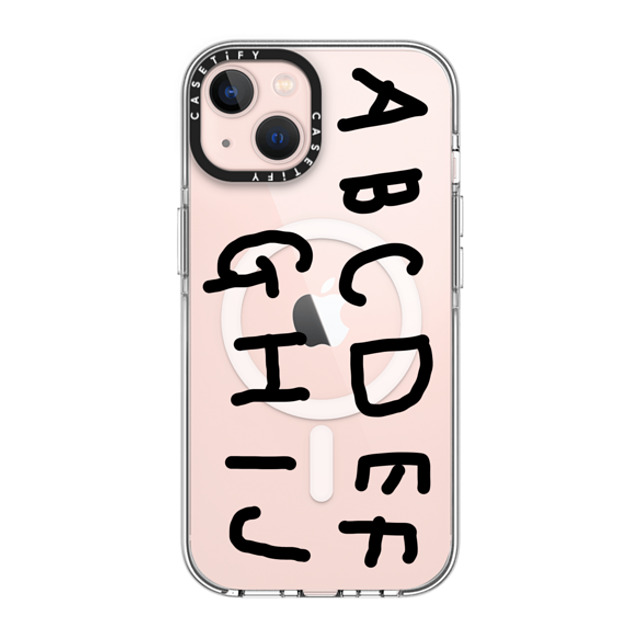 INAPSQUARE x CASETiFY iPhone 13 ケース クリア クリア ケース MagSafe対応 INAP ALPHABET BLACK