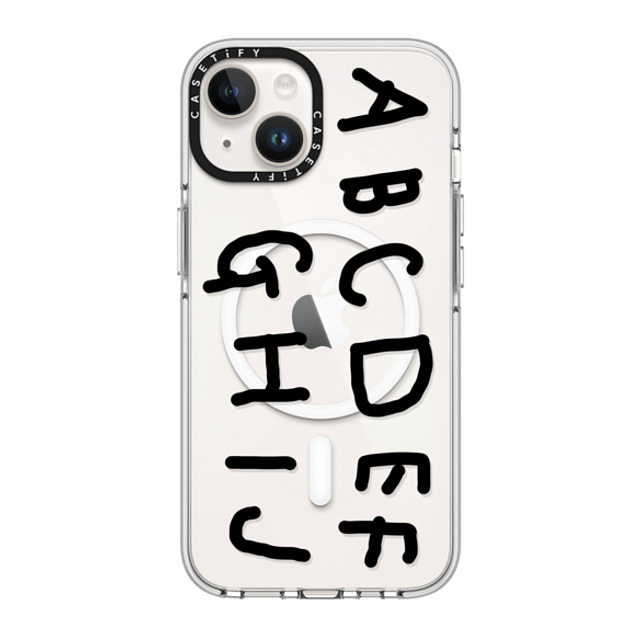 INAPSQUARE x CASETiFY iPhone 14 ケース クリア クリア ケース MagSafe対応 INAP ALPHABET BLACK