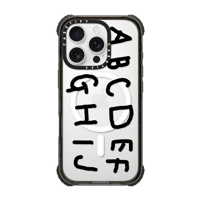 INAPSQUARE x CASETiFY iPhone 16 Pro Case Black ウルトラ インパクトケース MagSafe 対応 INAP ALPHABET BLACK INAPSQUARE x CASETiFY iPhone 16 Pro Case Black ウルトラ インパクトケース MagSafe 対応 INAP ALPHABET BLACK
