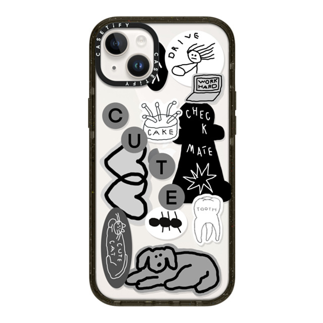 INAPSQUARE x CASETiFY iPhone 14 Plus Case Sticker,Cartoon Black インパクトケース INAP STICKER 01 Mother's Day INAPSQUARE x CASETiFY iPhone 14 Plus Case Sticker,Cartoon Black インパクトケース INAP STICKER 01 Mother's Day