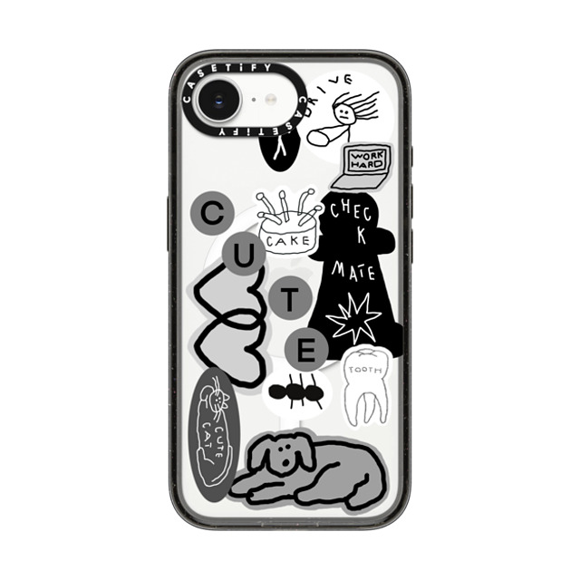 INAPSQUARE x CASETiFY iPhone 16e Case Sticker,Cartoon Black Impact Case MagSafe Compatible INAP STICKER 01 Back to School INAPSQUARE x CASETiFY iPhone 16e Case Sticker,Cartoon Black Impact Case MagSafe Compatible INAP STICKER 01 Back to School