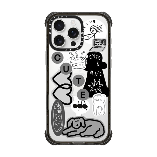 INAPSQUARE x CASETiFY iPhone 16 Pro Max Case Sticker,Cartoon Black ウルトラ インパクトケース MagSafe 対応 INAP STICKER 01 Father's Day INAPSQUARE x CASETiFY iPhone 16 Pro Max Case Sticker,Cartoon Black ウルトラ インパクトケース MagSafe 対応 INAP STICKER 01 Father's Day