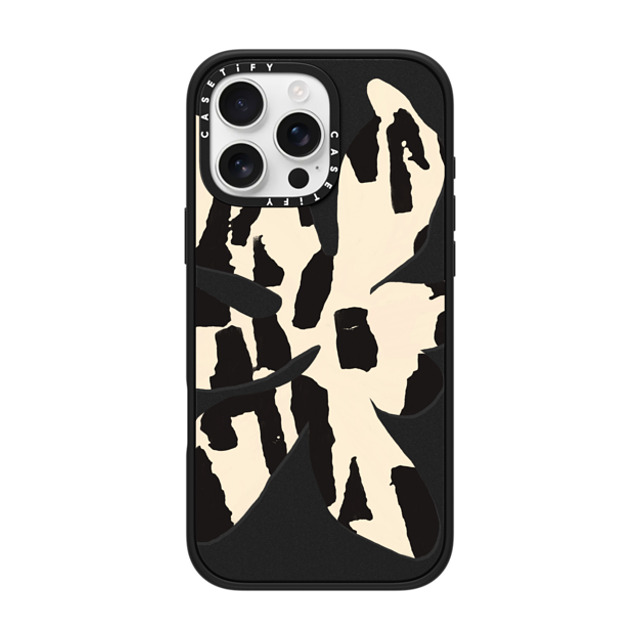 designlovefest x CASETiFY iPhone 16 Pro Max Case マットブラック インパクトケース MagSafe対応 Big flower black and white Mother's Day designlovefest x CASETiFY iPhone 16 Pro Max Case マットブラック インパクトケース MagSafe対応 Big flower black and white Mother's Day