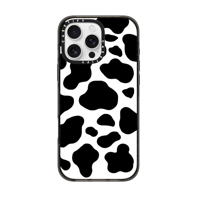 designlovefest x CASETiFY iPhone 16 Pro Max ケース ブラック インパクトケース COW PRINT Back to School designlovefest x CASETiFY iPhone 16 Pro Max ケース ブラック インパクトケース COW PRINT Back to School