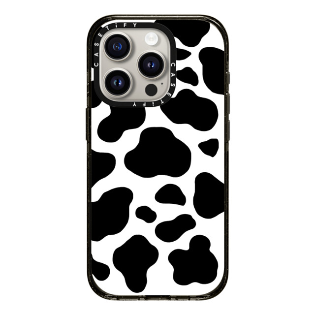 designlovefest x CASETiFY iPhone 15 Pro ケース ブラック インパクトケース MagSafe対応 COW PRINT Back to School designlovefest x CASETiFY iPhone 15 Pro ケース ブラック インパクトケース MagSafe対応 COW PRINT Back to School