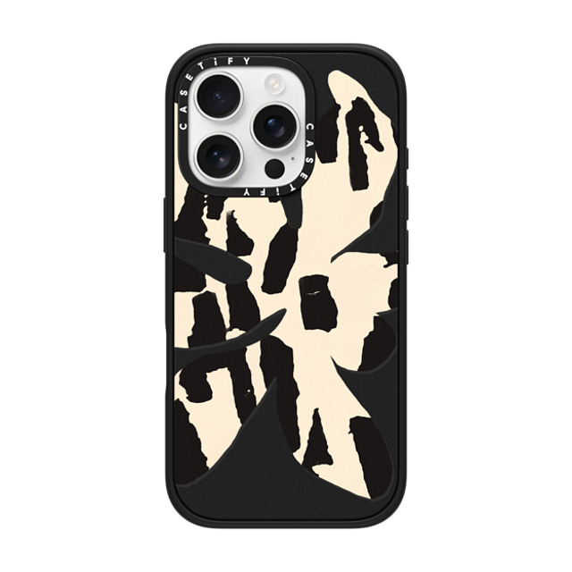 designlovefest x CASETiFY iPhone 16 Pro Case マットブラック インパクトケース MagSafe対応 Big flower black and white Mother's Day designlovefest x CASETiFY iPhone 16 Pro Case マットブラック インパクトケース MagSafe対応 Big flower black and white Mother's Day