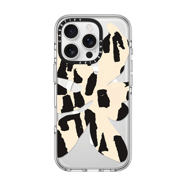 designlovefest x CASETiFY iPhone 16 Pro Case クリア クリア ケース MagSafe対応 Big flower black and white Mother's Day designlovefest x CASETiFY iPhone 16 Pro Case クリア クリア ケース MagSafe対応 Big flower black and white Mother's Day