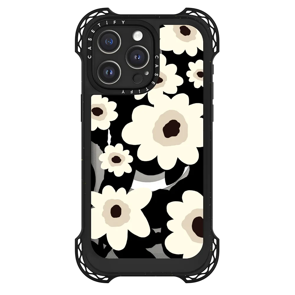 Floral Clear Case and Phone Grip Ring Holder for iPhone or 