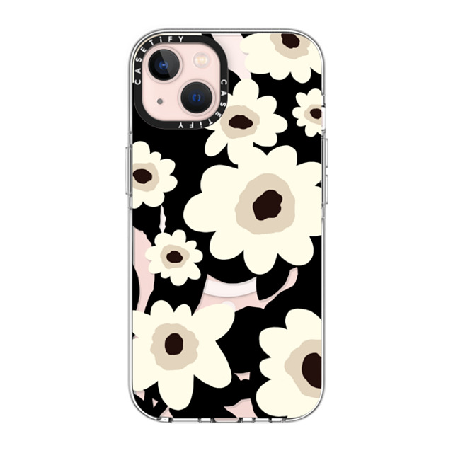 designlovefest x CASETiFY iPhone 13 ケース クリア クリア ケース MagSafe対応 Flowers